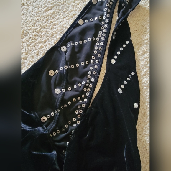 Custom-made Halter Crystal Embellished Bodycon Sexy Cocktail Dress, size M/L - Picture 10 of 12